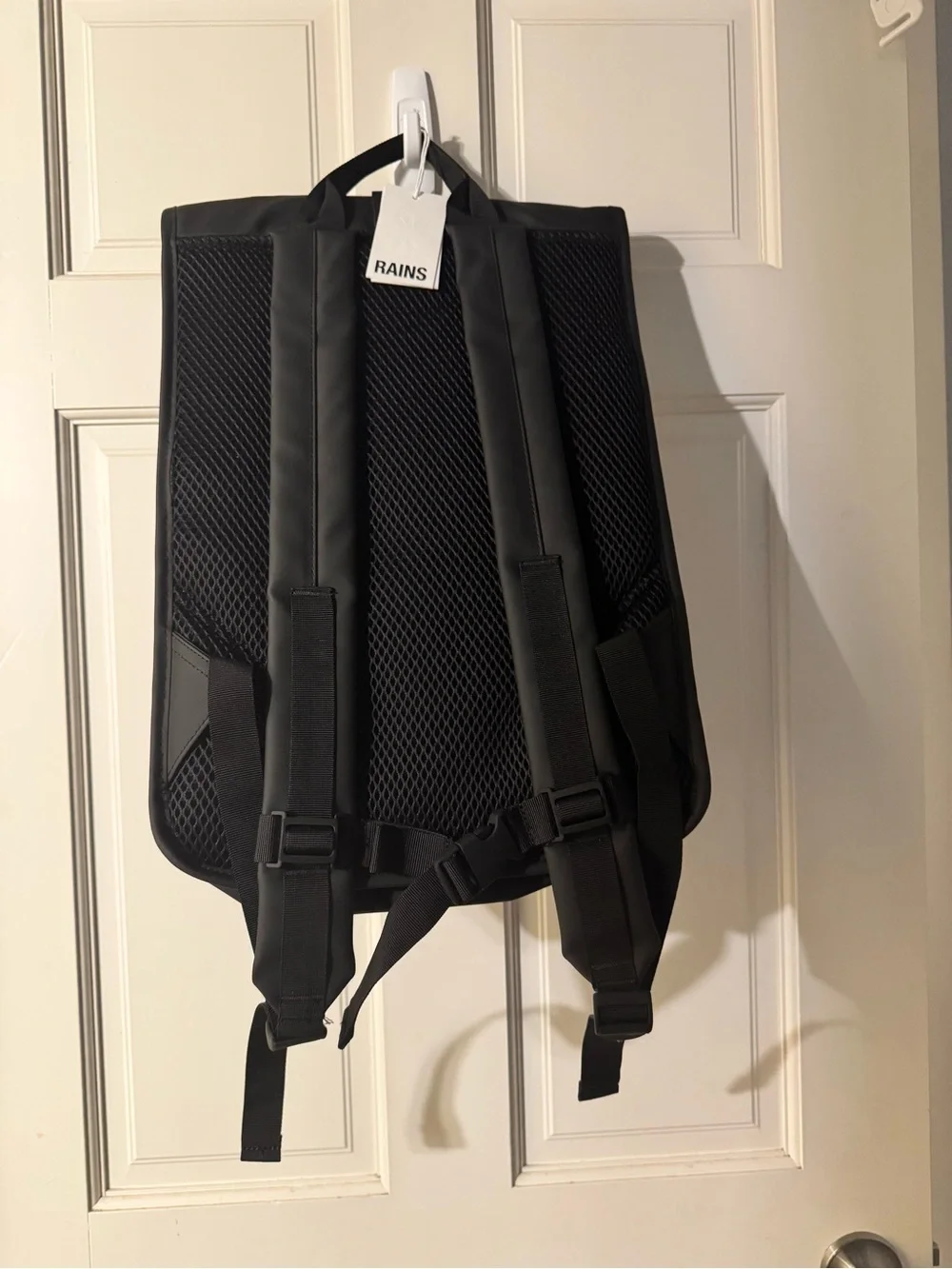 NWT Rains Rolltop Rucksack W3 Waterproof Backpack Black